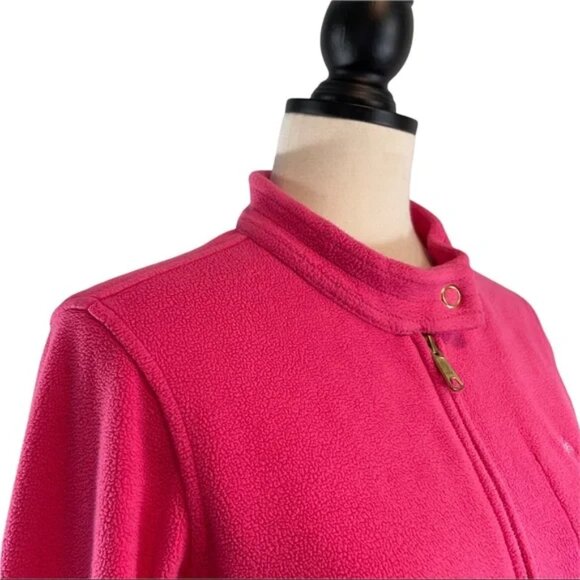Lilly Pulitzer Fleece Jacket Pink Full Zip Front w/ Pockets, Size S - Picture 7 of 14
